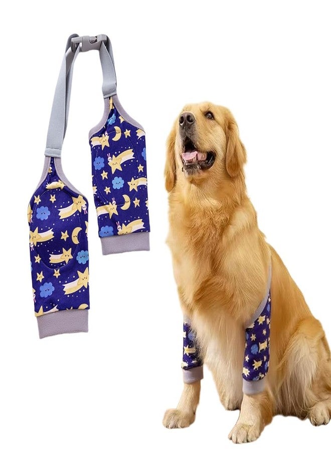 squishy Dog Elbow Protector, Dog Leg Protectors for Joint Support and Wound Protection, Adjustable Soft Fabric for Medium to Large Dogs, Ideal for Outdoor Activities and Post-Surgery Recovery - Image 1